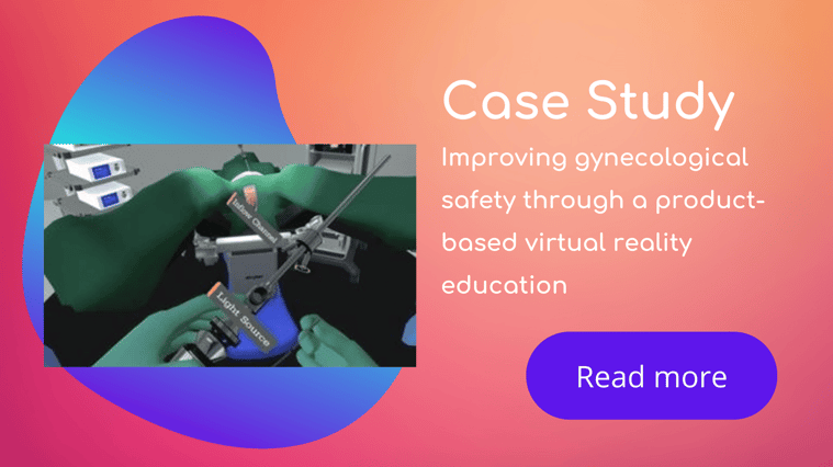 Improving gynecological safety through a product-based virtual reality education