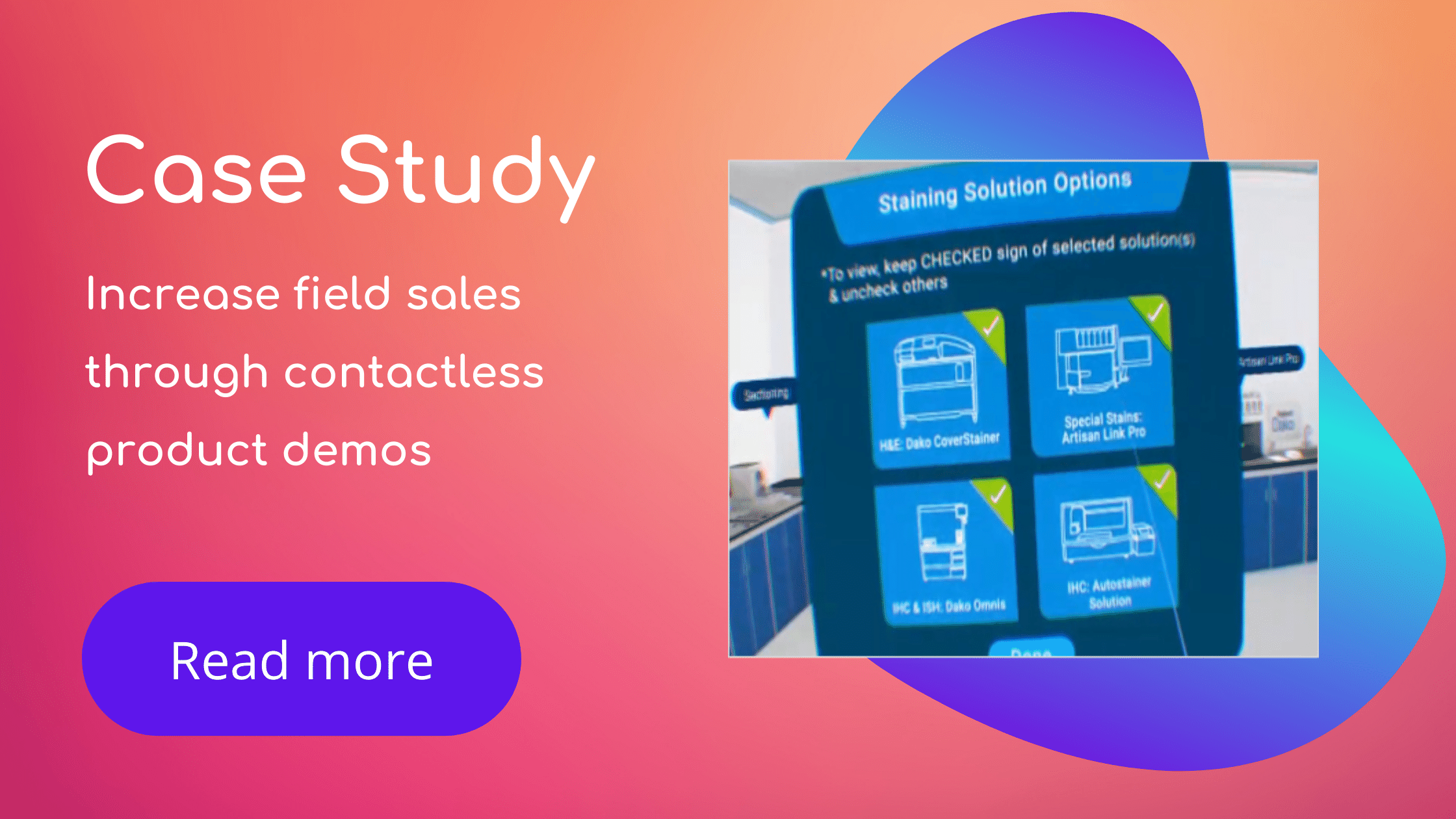 Increase field sales through contactless product demo